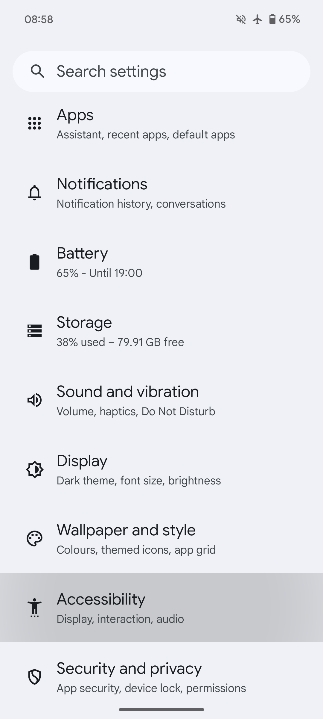 Settings Settings